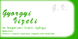 gyorgyi vizeli business card