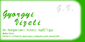 gyorgyi vizeli business card